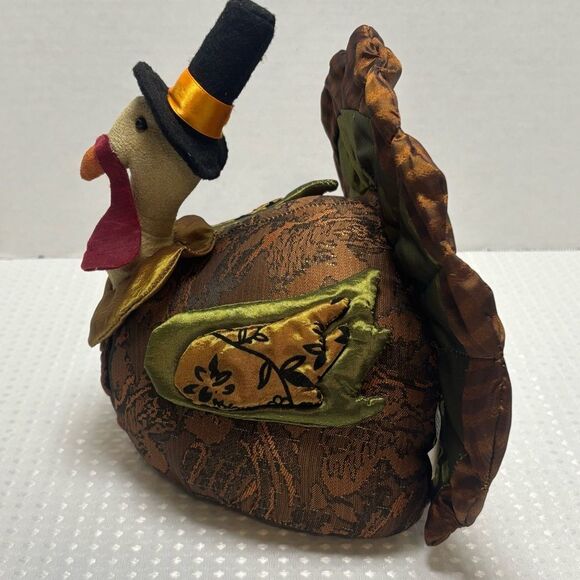 Thanksgiving Weighted Pilgrim Tom Turkey Fall Table Centerpiece - Picture 5 of 8